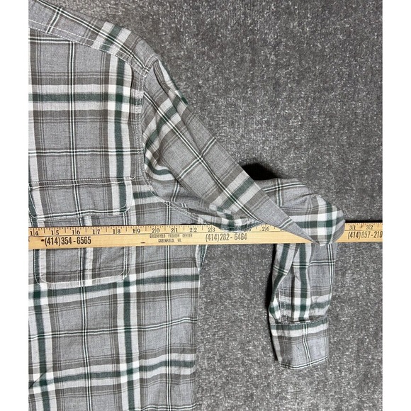 Nautica‎ Heritage Plaid Flannel Button Up Shirt Mens Size Small Chest Pockets - Picture 9 of 10